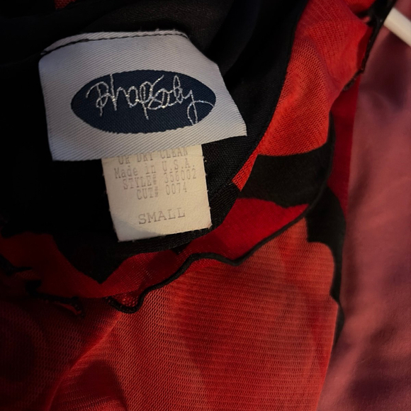 Rhapsody Red Dress Vintage - Picture 5 of 5